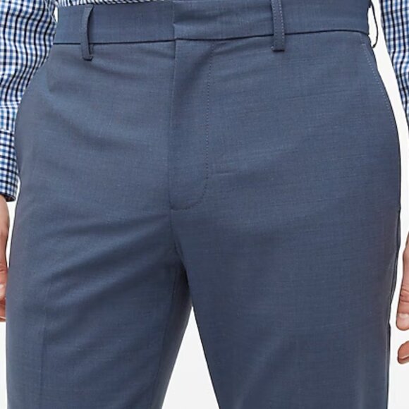 J Crew Thompson Pant - Four Season Wool Blue - Picture 5 of 9